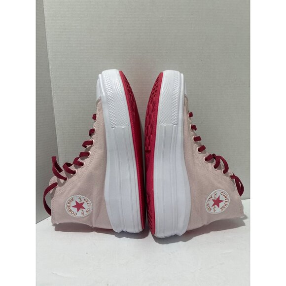 Converse All Star Chuck Taylor Womens Pink Sneakers high-Top platform size 10 - Picture 4 of 6